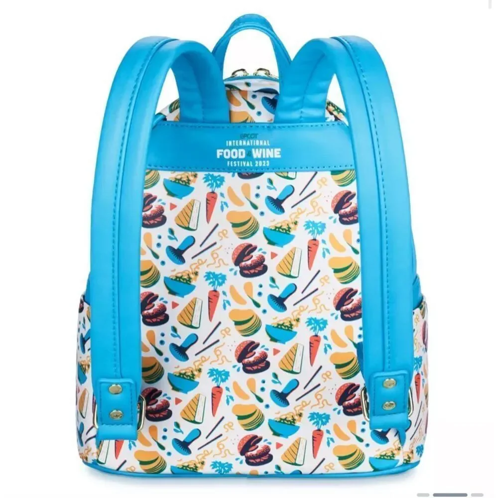 NEW Loungefly Epcot International Food & Wine Festival 2023 Mini Backpack